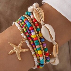 Bohemian Style Alloy Starfish Bracelet